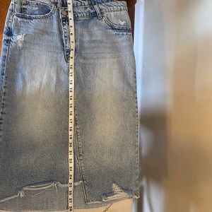 4/12$ or 3/$9 Reworked Denim Jean Skirt